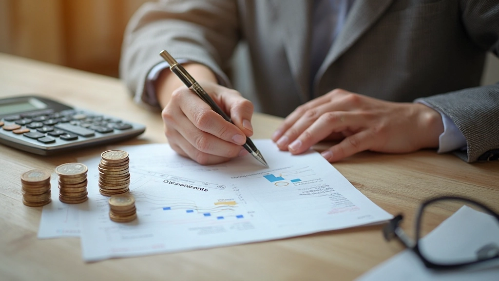 Persoon gebruikt budgetapp op smartphone met uitgavengrafieken en statistieken zichtbaar